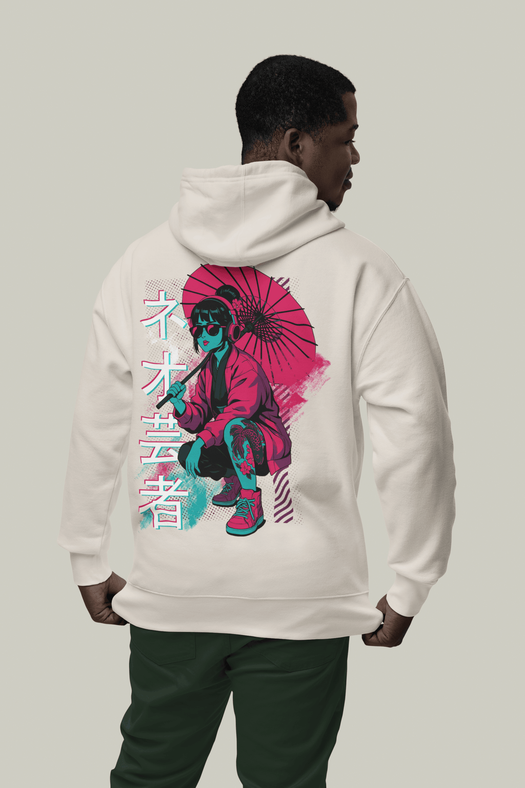 Oversized Hoodie – Neo Geisha