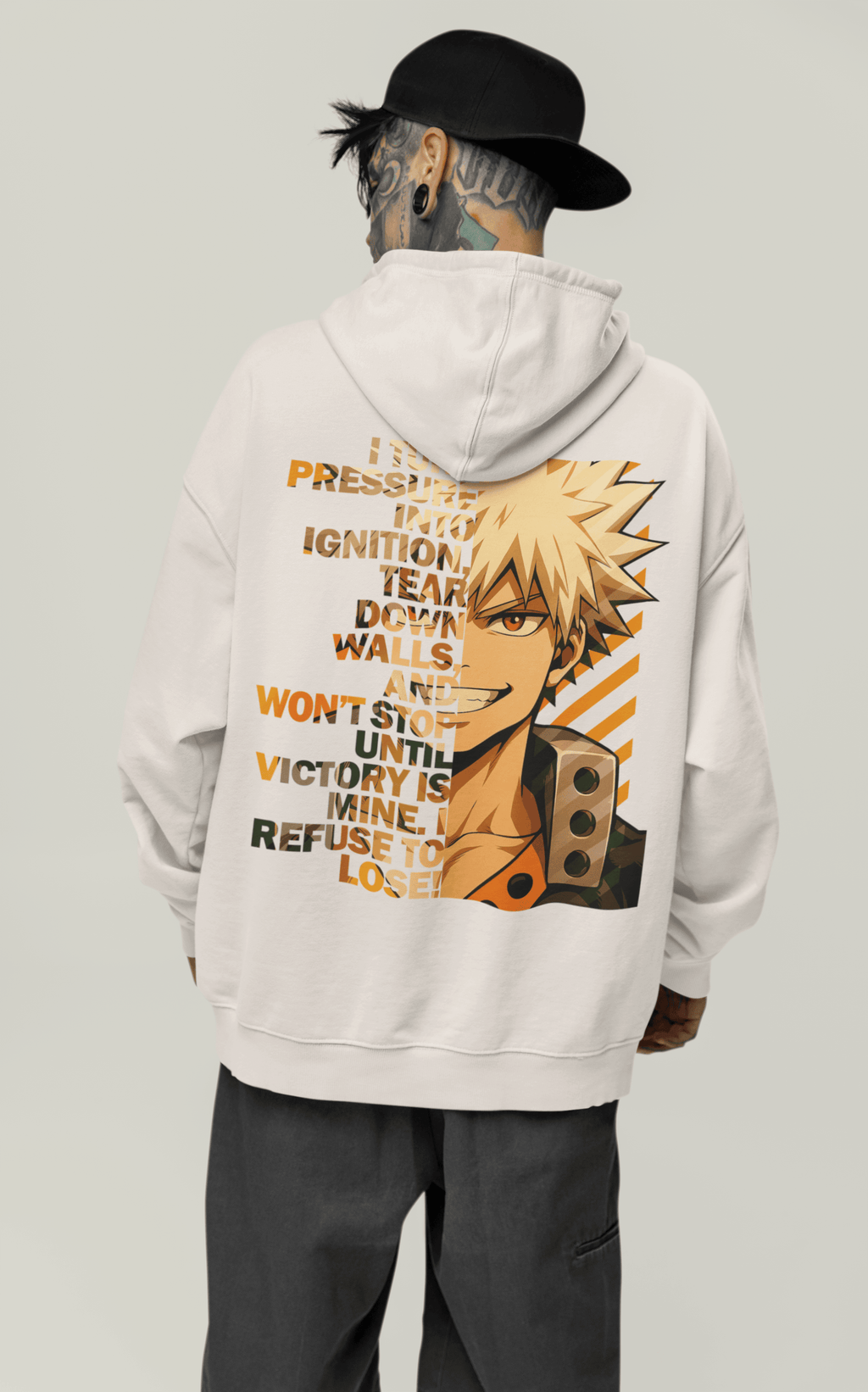 Oversized Hoodie - Aufgeben? Never!