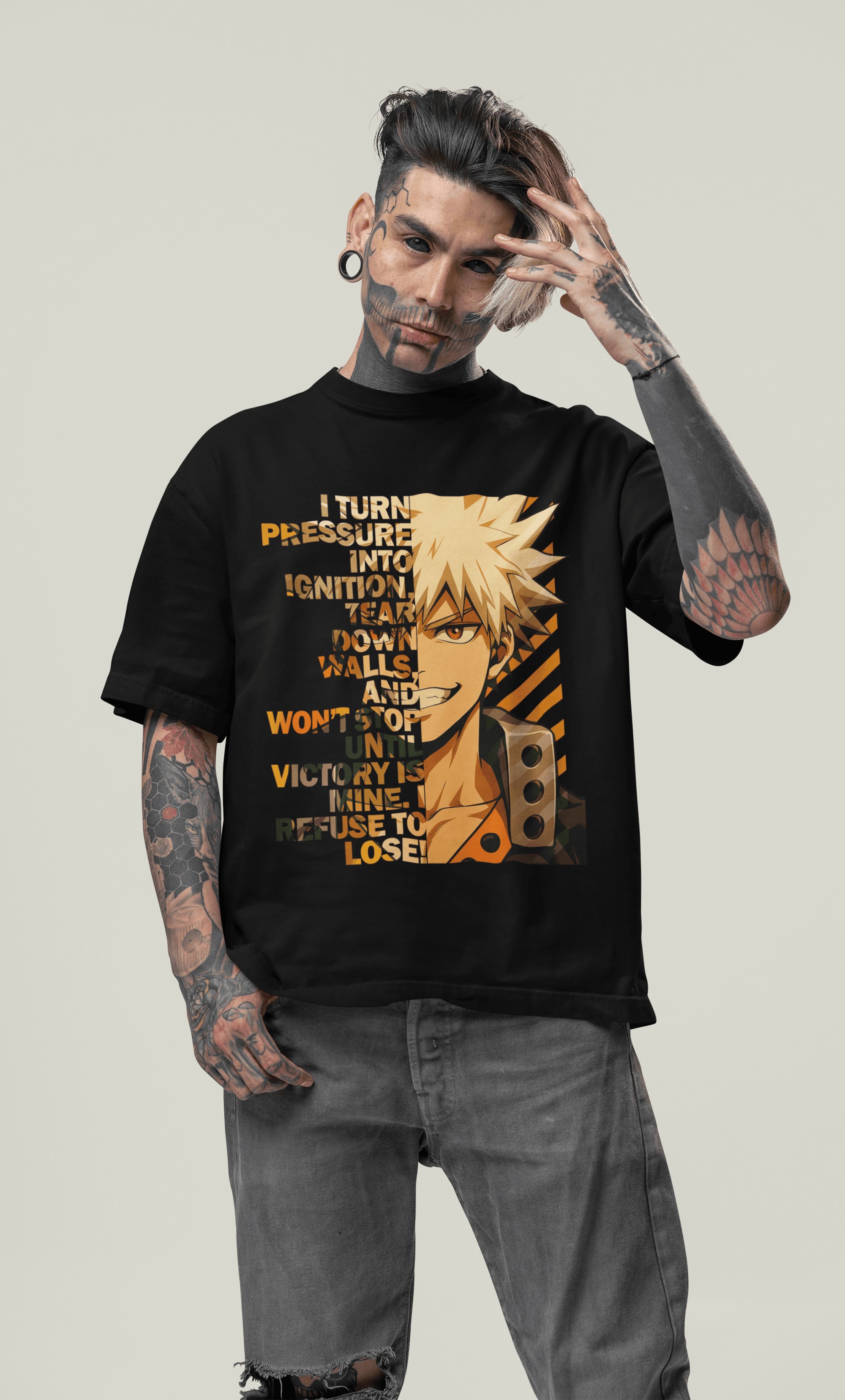 Oversized Shirt - Aufgeben? Never!