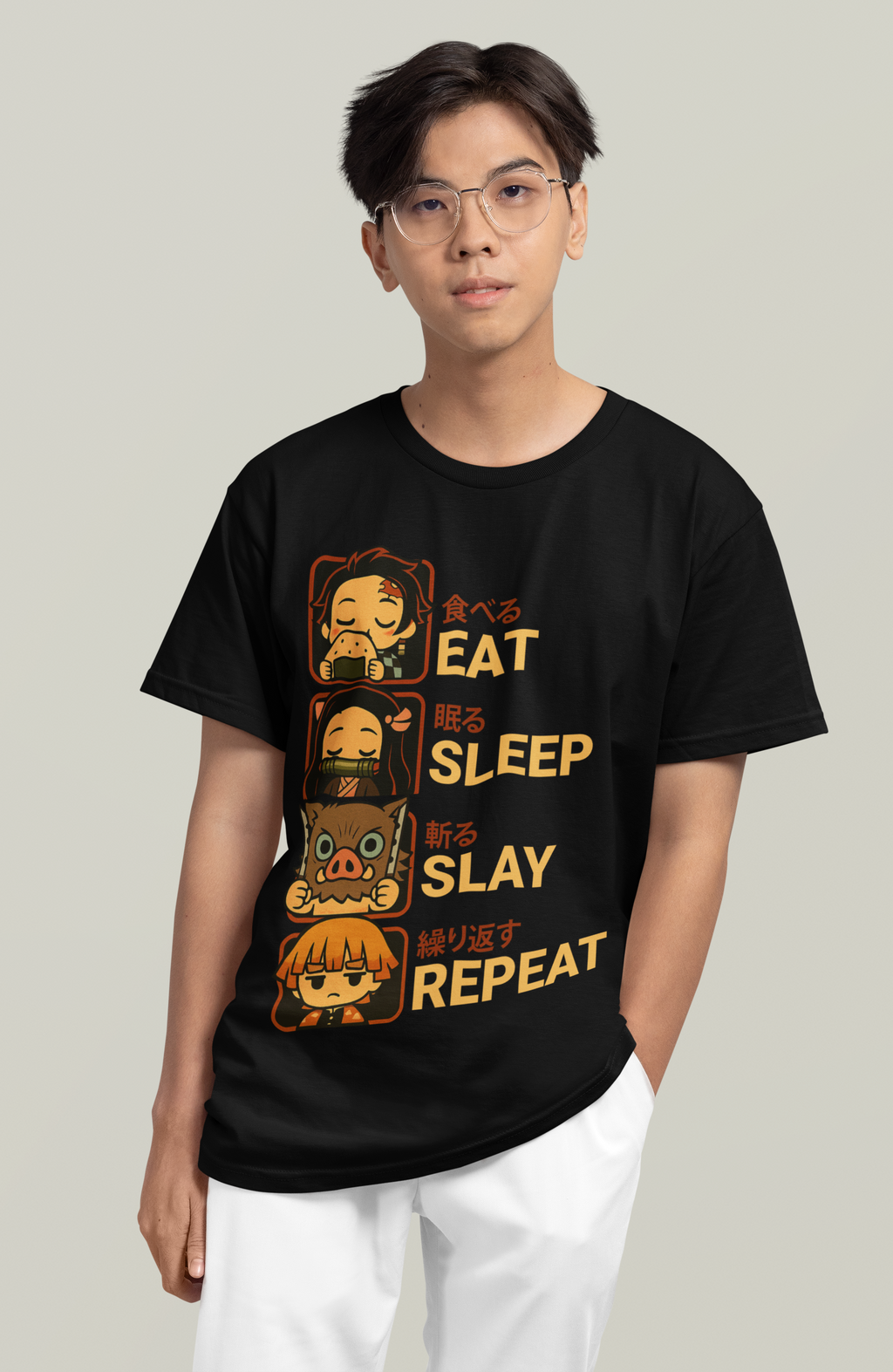 Oversized T-Shirt - Eat, Sleep, Repeat