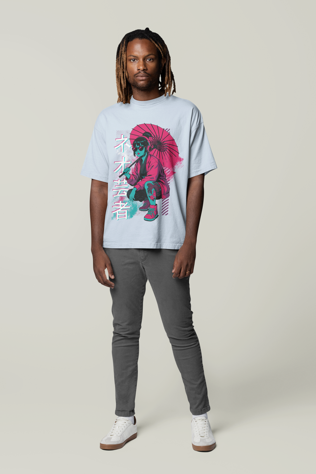 Oversized T-Shirt - Neo Geisha | Urban Blossom